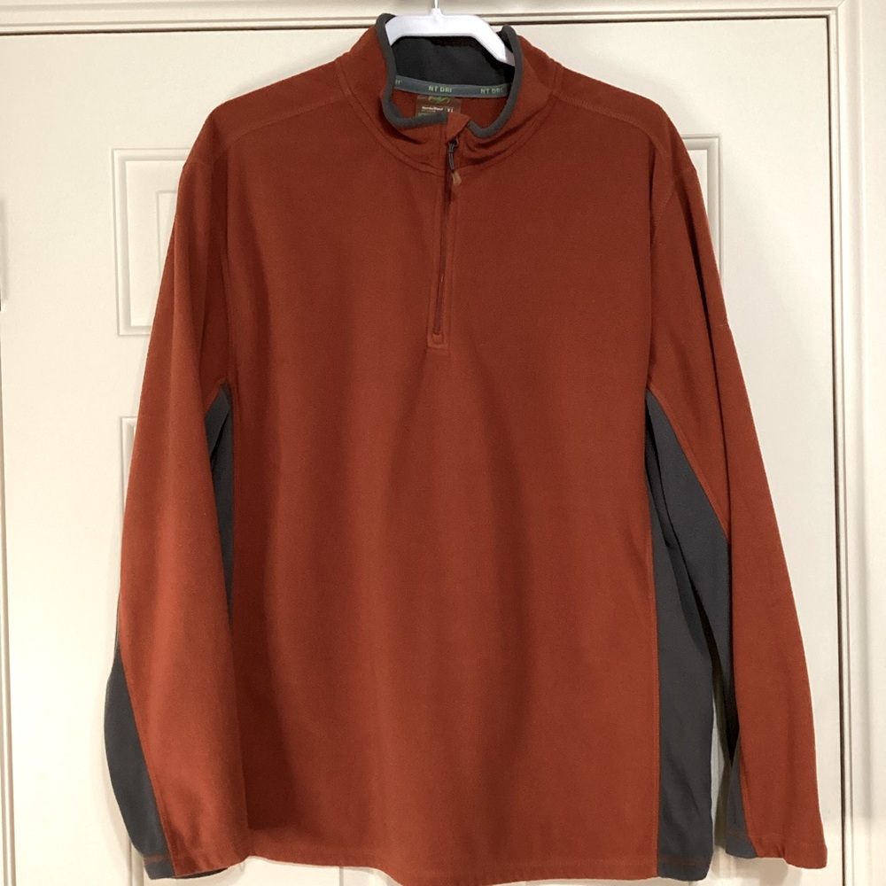 Nordic Track DRI Fleece Pullover Orange Sz XL